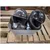 Image 1 : Motorcycle helmets and galvinized tub