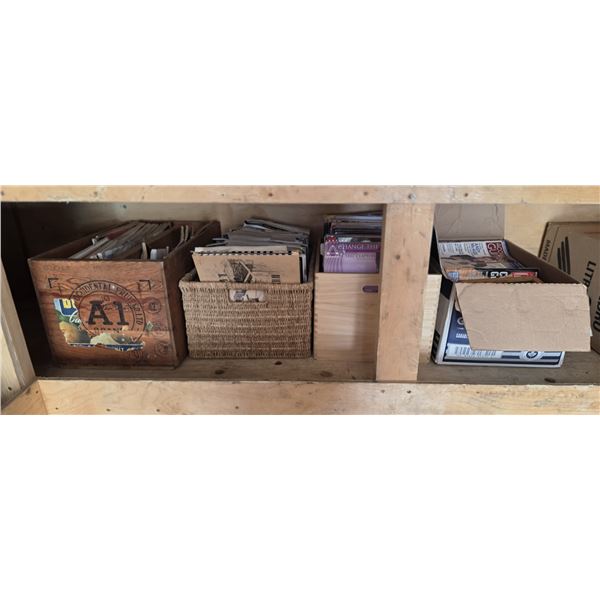 4 boxes of magazines