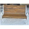 Image 1 : Cast iron and wood bench- 16" by 80" by 30"H