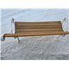 Image 3 : Cast iron and wood bench- 16" by 80" by 30"H