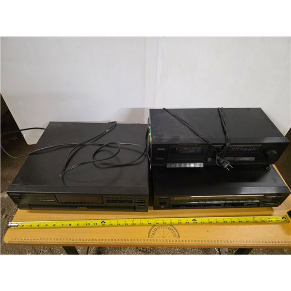 VHS and DVD players