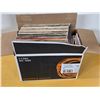 Image 1 : Box of vinyl records and cds