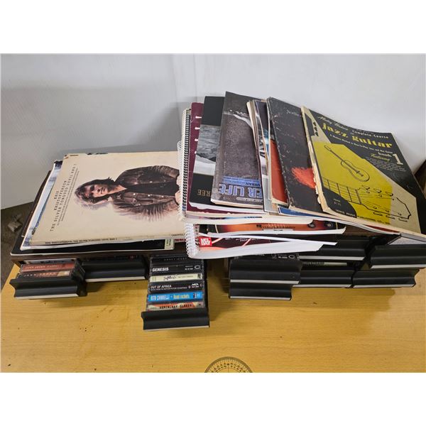 Cassettes and musical books