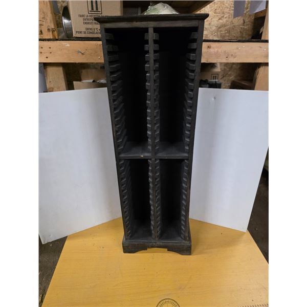 CD rack- 12" by 6" by 39"H