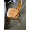 Image 3 : Wood chair and table- 50" by 18" by 17"H