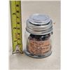 Image 1 : Jar of Canadian 1960's Copper Pennies (Not Confirmed), 1961 Silver Canadian Quarter