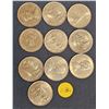 Image 1 : (10) Canadian One Dollar Coins