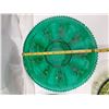 Image 3 : 3 green glass dishes