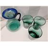 Image 3 : blue + green wine cups