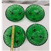 Image 2 : 4 green glass bowls