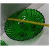 Image 2 : 2 green glass bowls