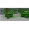Image 2 : 2 green glass bowls