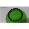 Image 3 : 2 green glass bowls