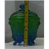 Image 2 : 1 green + blue glass candy glass