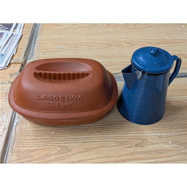 Enamel Kettle w/ Clay Baker LAGOSTINE