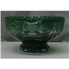Image 2 : 1 green glass bowl