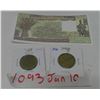 Image 1 : 2 coins + 1 bill