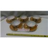 Image 1 : 5 China tea cups w/ plates