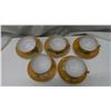 Image 3 : 5 China tea cups w/ plates