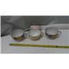 Image 1 : 3 glass cups 2 hand painted