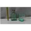 Image 2 : green glass cup + jar