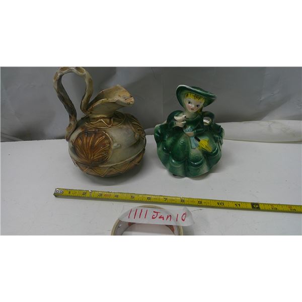 water pitcher + doll ornament