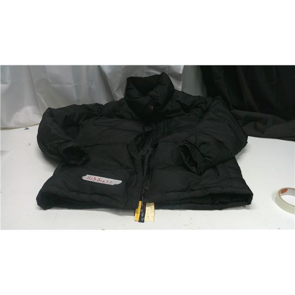 Super Triple Goose Feathers Jacket, made in Canada, large, black