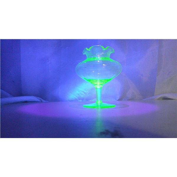 Uranium glass cup
