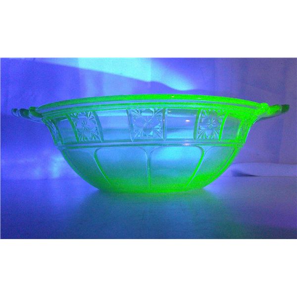Uranium glass dish
