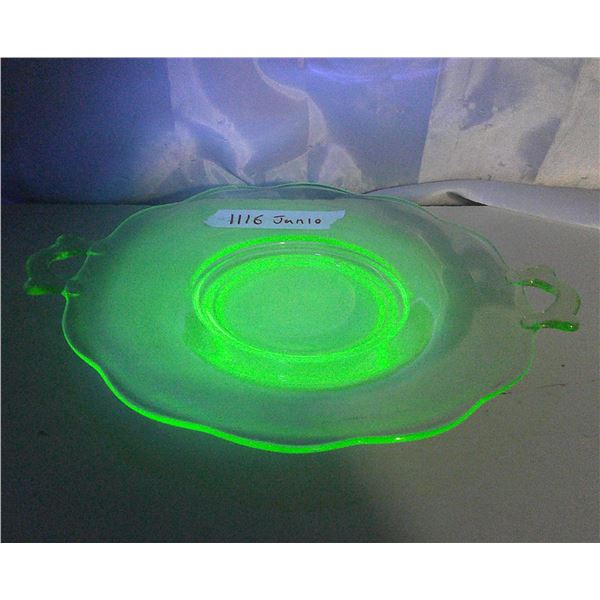 Uranium glass dish