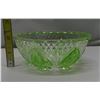 Image 2 : green glass bowl