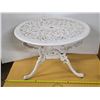 Image 1 : Cast iron patio table- 26" by 19"H