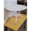 Image 3 : Cast iron patio table- 26" by 19"H
