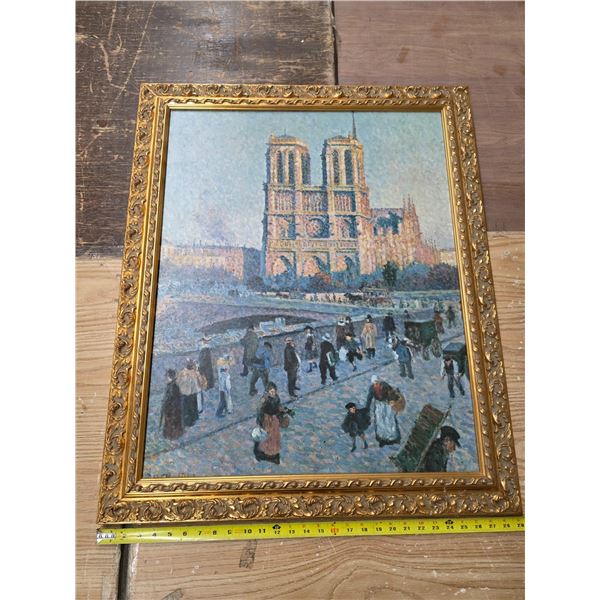 Museums of France- brushstrokes painting- 28' by 35"
