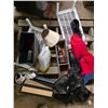 Image 1 : Lot of misc items, boots, shoe racks, paper shreder