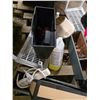Image 3 : Lot of misc items, boots, shoe racks, paper shreder