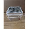 Image 1 : Pail Full of Hex Nut Bolts Variety Length/Size