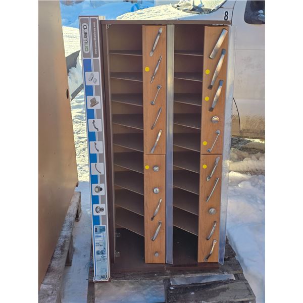 Parts/hardware display bin for stores- 45" by 19" by 28"H