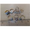 Image 2 : Lot of Costume Jewelry "Marked Gold" Rings  (not Real Gold)