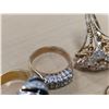 Image 3 : Lot of Costume Jewelry "Marked Gold" Rings  (not Real Gold)