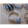 Image 4 : Lot of Costume Jewelry "Marked Gold" Rings  (not Real Gold)