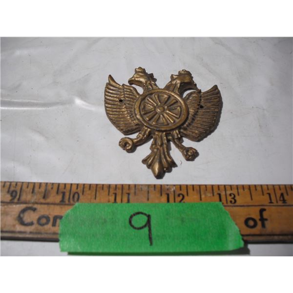 vintage double headed eagle decorative item (3" long)