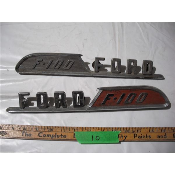 21 ford F-100 emblems