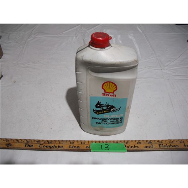 vintage sealed super snowmobile oil one quart