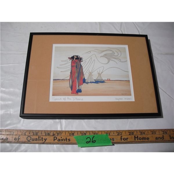 maxim noel ioyan mani spirit of the plains art picture in frame (8.5x12")