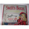 Image 2 : swifts borax tin sign (11 3/4 x 15 3/4")