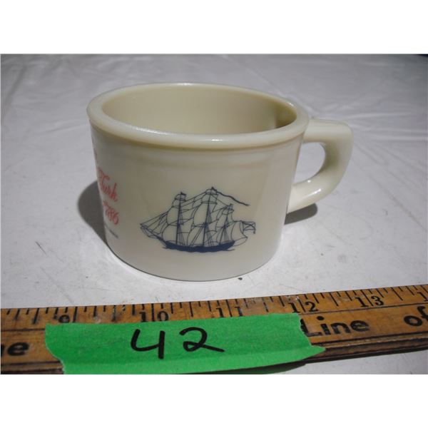 vintage old spice advertising mug