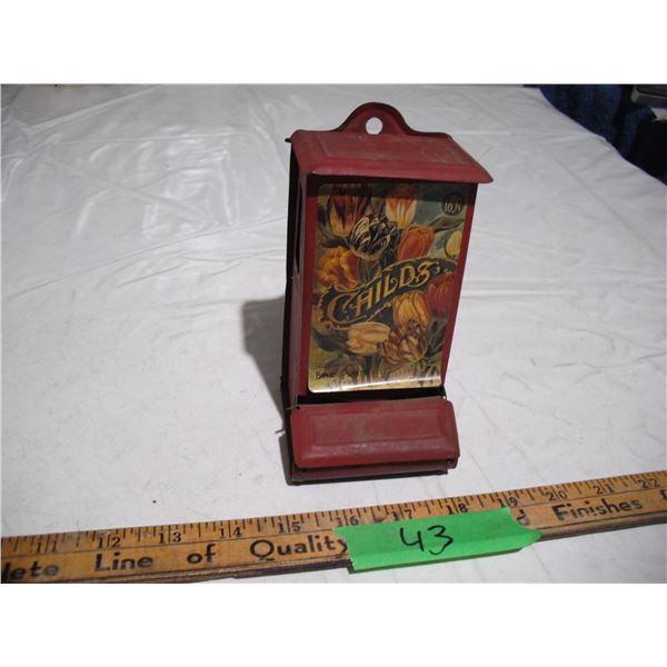 metal match holder w/ matches