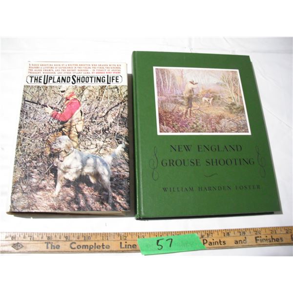 the upland shooting life 1971, new england grouse shooting 1970 - both hard cover books