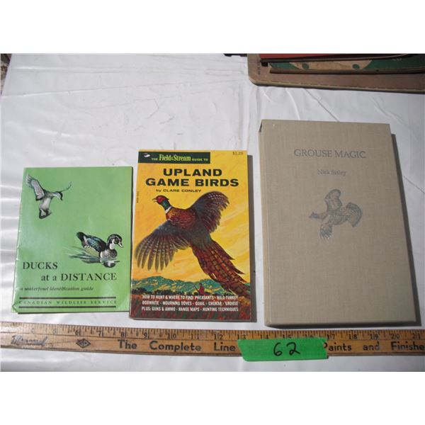 1981 grouse magic signed limited edition 1387 of 1500 book + 2 other bird books